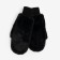 Female mittens, black color, size 18