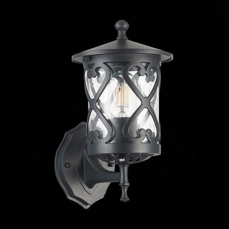 Street wall lamp ST LUCE. SL085.401.01. Lorne. 1x60 W, E27, 15.5x28 cm, black color-3