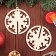 Wooden toy on the tree "Snowflake", ball, diameter 8 cm