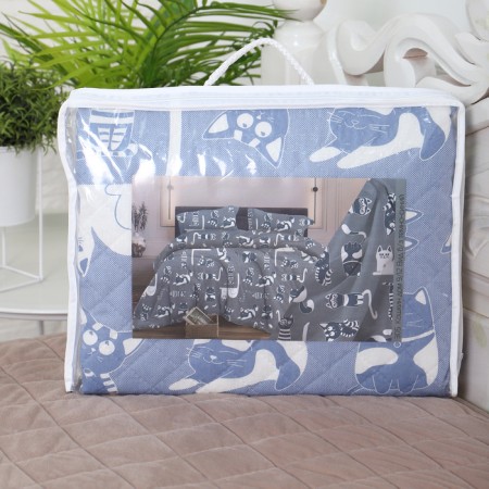 Cover Koshkin House 150x210cm, dark blue, calico 120g/m, HL 100%-5
