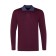 Polo male with long sleeve, burgundy color, size 46 (m)