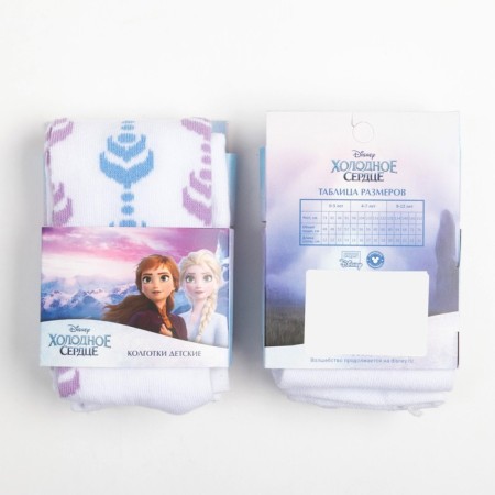 Pantyhose children's "Elsa", cold heart, height 92-98 cm, white color-7
