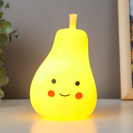 Spinker "Pear" LED from 3xlr44 batteries yellow 9x9x13 cm Risalux-1