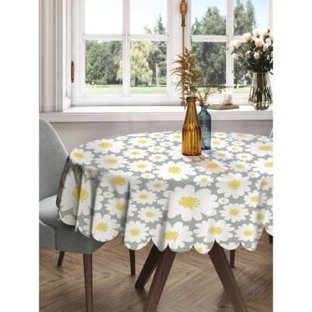 The tablecloth on the table "Romashky World", Round, Saten, D = 150 cm