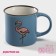 Mug ceramic shade "Flamingo", 180 ml, blue color