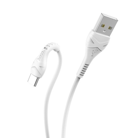 Cable Hoco X37, Type -C - USB, 3 A, 1 m, PVC braid, white-6