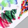 Sticking plastic color on the switch "Christmas trees" 14.5x24.5 cm