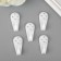 Hook plastic, universal set 5 pcs C184 4x2 cm