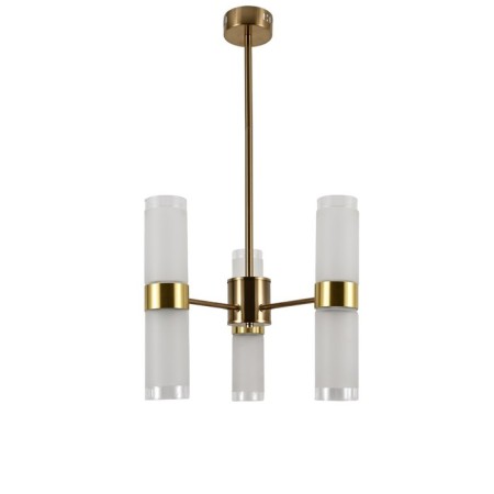 Lamp Ceiling Economy light 10258/6Cop WT, 6x60W, E27, 74x47x47 cm, bronze color