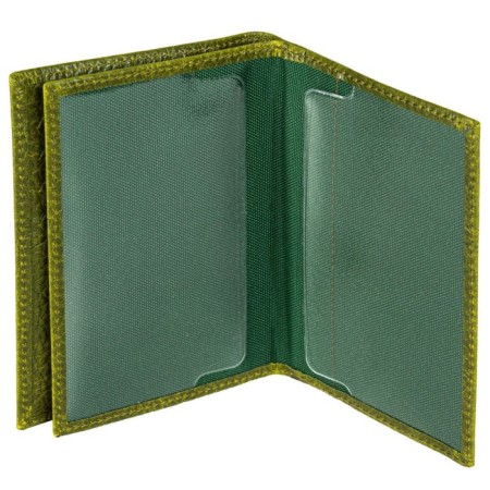 Cover for car documents, passport, cards, green color-2