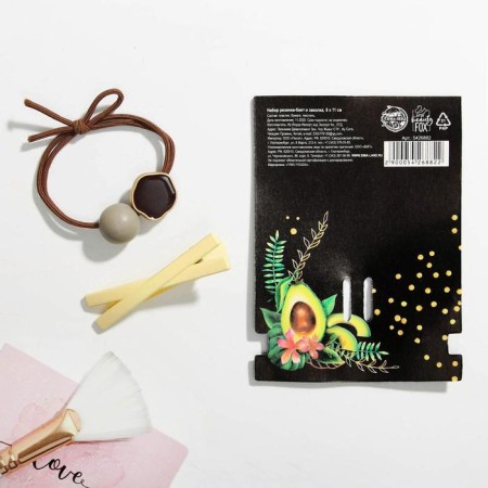 Gum and hairpin "Do What You Love" (set)-4