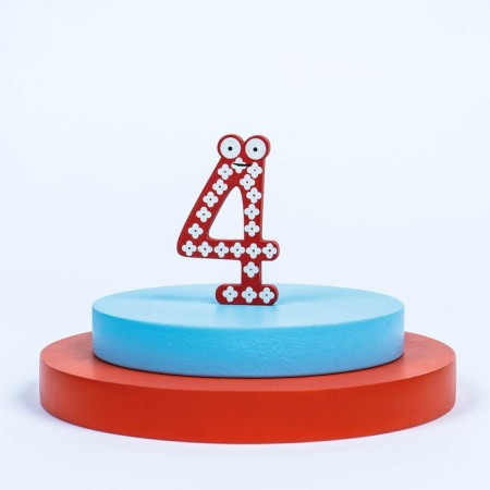 Numbers for magnet, set 10 pcs., Number: 6 × 4 cm-6