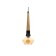 John Lamp 1x40W E27 Black/Brown 17.5x15.5x42 (142) cm