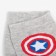 Children's socks "Captain america", gray/black color, size 14 (23-25)
