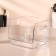 Organizer for storage, with handles, 1 section, 16.5 × 15 × 13 cm, the color is transparent