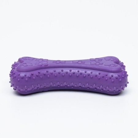 Chewing toy "Volumetric bone with paws", TPR, 12 cm, purple-3