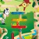 Jungle-labyrinth toy, with a ball, magnetic