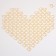 Plastic sores are decorative, set of 100 pcs., Size 1 pc. - 2 × 2 cm, gold color