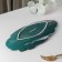 Ceramic serving dish "Rapsodia. Sheet ", 29 × 13 × 2 cm, green color