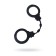Handcuffs, silicone, black, 33 cm
