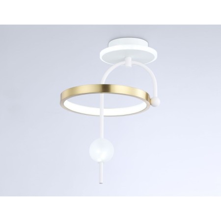 LED ceiling LED Ambrella Light, Linetech, FL66422, LED, 15 W, 1125LUM, 3000-6400K, white, gold-2