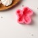 Mold "inflatable poodle", silicone, 7 × 6.8 × 2 cm, pink color