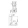 BERGES ATOM 410 toilet installation, white button, ABS plastic