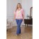 Female blouse, size 56, pink color