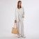Zipper bag with lightning, beige color