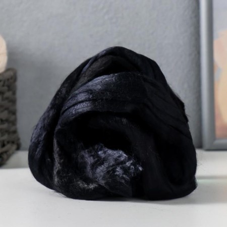 Fasting wool 100% viscose 50g (02 black)