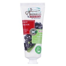 Крем для ног освежающий и снимающий усталость с экстрактом аронии "HERBAL&BERRIES" by MODAMO, 75 мл