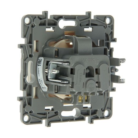 LEGRAND ETIKA 672321, 16 A, single, hidden, with salary, ivory bone-1