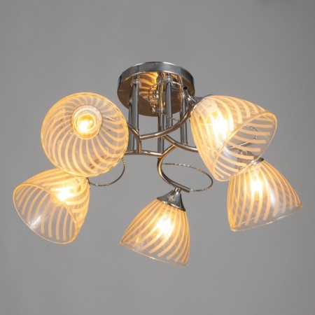 Causte "Nora" 5x60W E27 chrome 56x56x26cm-1