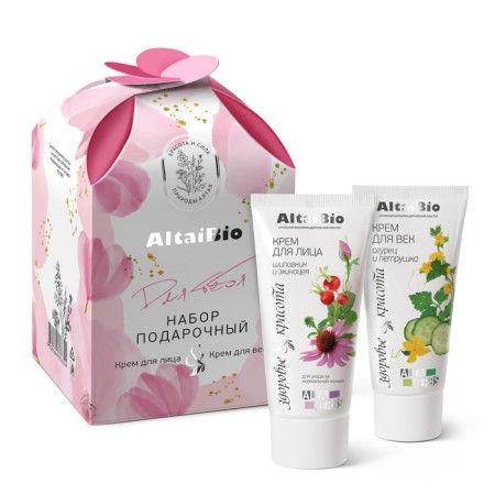 ALTAIBIO Gift set "for you", face cream 50 ml + cream gel eyelid 30 ml