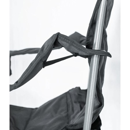 A chair with adjustable back inclination, 60 x 55 x 51/107 cm, black/gray color-1