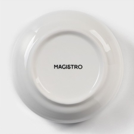 Porcelain salad Magistro "Elegy", 300 ml, d = 10.5 cm, white color-3
