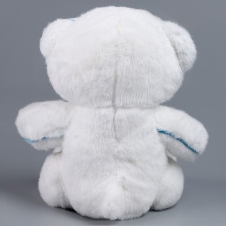 Soft toy "Bear with pearls", 25 cm, blue color-2