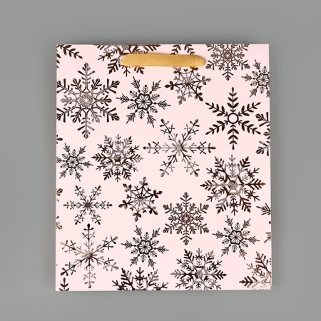 Package Gift New Year Laminated "Blizzard", m 30 x 26 x 9 cm, new year-3
