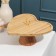 A dish for feeding on the stand of the share "Heart", 27 × 27 cm, bamboo