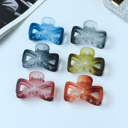 Hair crab "Candy" matte bow, 7 cm, mix-1