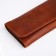 Women's wallet on the button, brown color