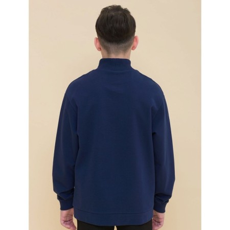 Sweatshirt for boys, height 122 cm, dark blue color-3