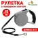 Roulette with leash, rubber pen, 5 m, animal weight up to 15 kg