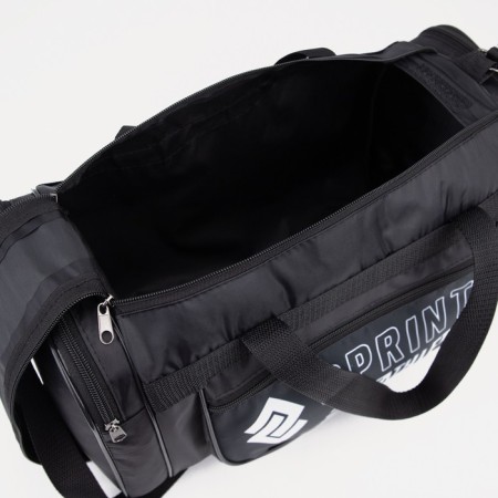 Sports bag with lightning, 3 outer pockets, black color-2