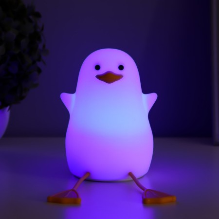 Night-mock "Duck" LED USB AKB white-yellow 9x9x20 cm-4