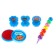 Drawing set: printing 3 pcs., Stamping pillow, pencil 7 colors, blue color