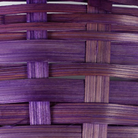 Wicker basket, 20 x 11/35 cm, purple, bamboo-5