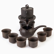 A set for the tea ceremony 8 in 1, for 6 people, a bowl of 60 ml, a kettle 200 ml