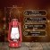 Kerosene lamp decorative red 14x18x30 cm risalux
