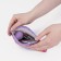 Lightning cosmetic bag, lilac color/multi -colored
